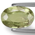 2.49-Carat AIGS-Certified Unheated Brownish Olive Green Sapphire