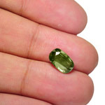 3.30-Carat Exquisite Eye-Clean Olive Green Sapphire (Unheated)