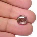 5.40-Carat Cushion-Cut Purplish Brown Unheated Sapphire