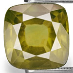 4.45-Carat Stunning Golden Olive Green Sapphire (Unheated)