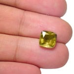 4.45-Carat Stunning Golden Olive Green Sapphire (Unheated)