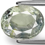 7.21-Carat Light Bluish Green Sapphire from Mogok, Burma