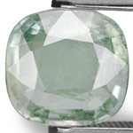 3.10-Carat AIGS-Certified Unheated Pale Green Burmese Sapphire