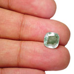 3.10-Carat AIGS-Certified Unheated Pale Green Burmese Sapphire