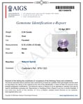 2.34-Carat VS-Clarity Purple Spinel from Ceylon (AIGS-Certified)