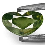 1.05-Carat VVS-Clarity Unheated Dark Green Sapphire (IGI)