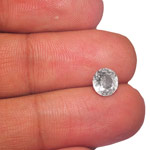 1.57-Carat Rare Eye-Clean Colorless Sapphire (Unheated)