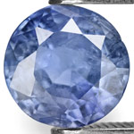 1.43-Carat Unheated Intense Blue Round Sapphire from Burma