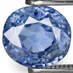 1.29-Carat Eye-Clean Unheated Vivid Blue Burmese Sapphire