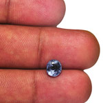 1.29-Carat Eye-Clean Unheated Vivid Blue Burmese Sapphire