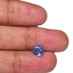 1.01-Carat Unheated Intense Blue Sapphire from Mogok, Burma