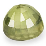 0.63-Carat Round Eye-Clean Intense Green Australian Sapphire