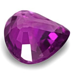 0.99-Carat Dark Purple Heart-Shaped Madagascar Sapphire