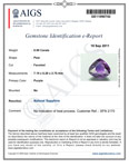 0.99-Carat Dark Purple Heart-Shaped Madagascar Sapphire