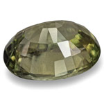 1.85-Carat Eye-Clean Vivid Yellowish Olive Green Sapphire