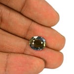 4.84-Carat Unique Bi-Color Sapphire from Tanzania (Unheated)