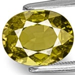 3.16-Carat Eye-Clean Lustrous Brownish Green Sapphire (Unheated)