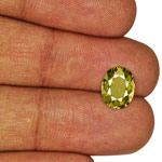 3.16-Carat Eye-Clean Lustrous Brownish Green Sapphire (Unheated)