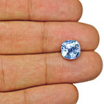 6.03-Carat Dazzling Cushion-Cut Unheated Vivid Blue Sapphire