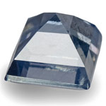 0.67-Carat Velvety Greenish Blue Square Eye-Clean Sapphire