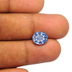 3.83-Carat Unheated Vivid Blue Oval-Cut Sapphire from Burma