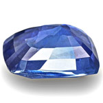 3.41-Carat Unheated Royal Blue Cushion-Cut Umba Sapphire