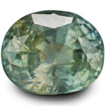 0.70-Carat Unheated Bluish Green Burmese Sapphire