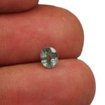 0.70-Carat Unheated Bluish Green Burmese Sapphire