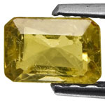 0.60-Carat Yellowish Green Australian Sapphire (Non-Heated)