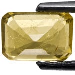 0.60-Carat Yellowish Green Australian Sapphire (Non-Heated)