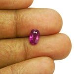 1.46-Carat IGI-Certified Unheated Deep Pinkish Purple Sapphire