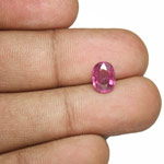 1.70-Carat Unheated Eye-Clean Deep Purplish Pink Sapphire