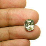 4.71-Carat Rare Unheated Green Sapphire from Sri Lanka (AIGS)