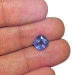 3.54-Carat Unheated Deep Blue Cushion-Cut Ceylon Sapphire