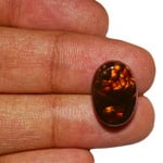 12.10-Carat Mexican Fire Agate with Fiery Orange Bubbles