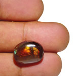 11.01-Carat Fire Agate with Multi Color Bubbles & Swirls