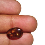 5.37-Carat Orangish Brown Fire Agate from Mexico