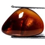 5.13-Carat Scintillating Golden Orange Fire Agate from Mexico