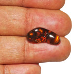 5.18-Carat Extraordinary Fire Agate with Fiery Orange Fire