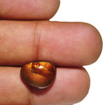 5.31-Carat Orangish Brown Fire Agate with Multi Color Swirls