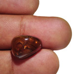 7.80-Carat Mexican Fire Agate with Orange Bubbles