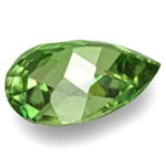 0.61-Carat Vivid Green VVS-Clarity Checker-Cut Demantoid Garnet