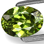 0.83-Carat Deep Yellow Green Eye-Clean Namibian Demantoid Garnet