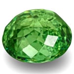 1.16-Carat 6.25mm Round Intense Green Demantoid Garnet