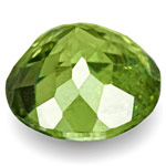 0.78-Carat 5.50mm Round Eye-Clean Yellowish Green Demantoid