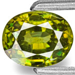 0.90-Carat Lovely Deep Yellow Green Namibian Demantoid Garnet