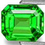 0.94-Carat Vivid Neon Green Tsavorite Garnet from Tsavo Mines