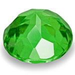 0.74-Carat Lustrous Intense Green Round Tsavorite Garnet