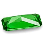 0.77-Carat Rectangular Scissor-Cut Chrome Green Tsavorite