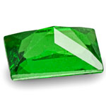 0.32-Carat Rectangular Scissor Cut Chrome Green Tsavorite